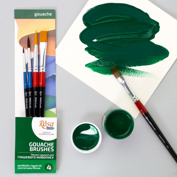 Набор кистей 4 шт. 186127 Rosa Studio 