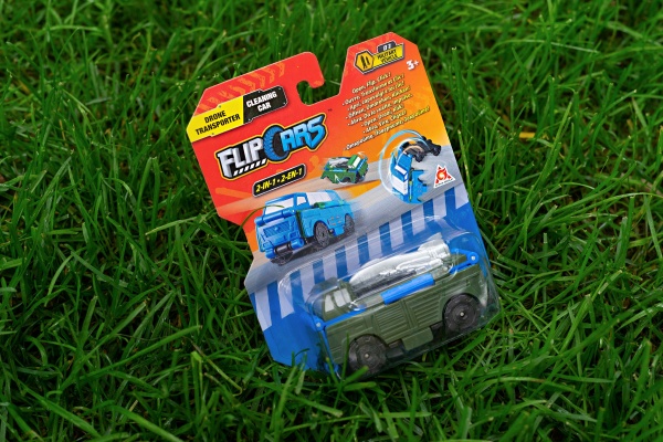 Машинка-трансформер Flip Cars Дрон-транспортер та прибиральний автомобіль EU463875-17