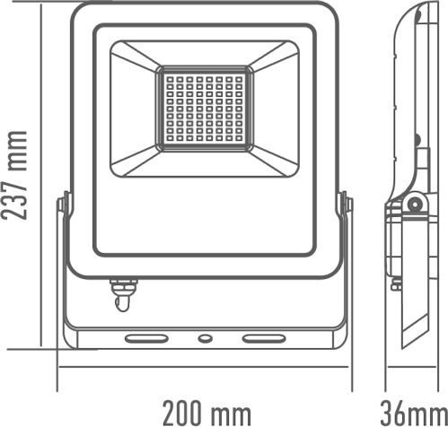 Прожектор Maxus 1-Max-01-LFL-5050 Flood Light LED 50 Вт IP65 черный 