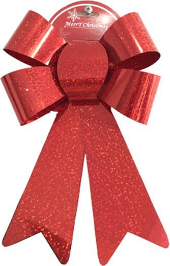 Декорация новогодняя Бант с переливом 18 см W20-N8180/1/2/3 