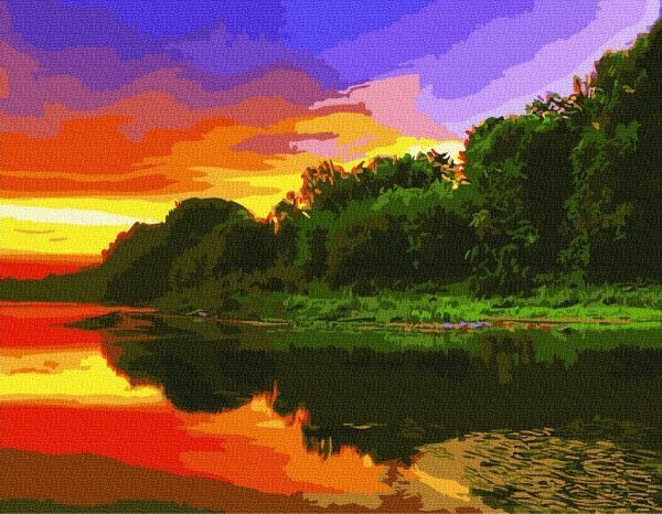 Картина за номерами Багряна затока BookOpt 