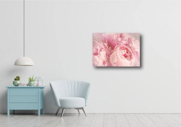 Декор настенный Пионы 42x59,4 см розовый 