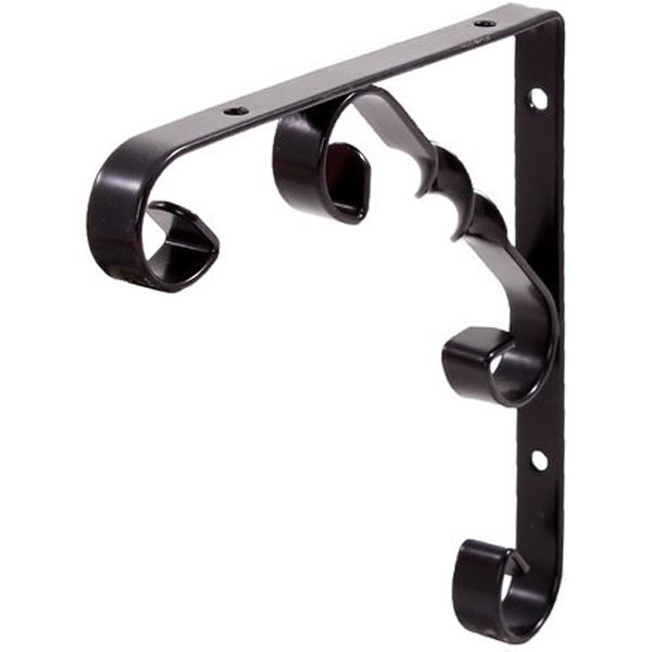 Кронштейн L74010BL орнаментал 250х250 мм черный