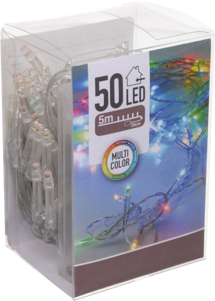 Электрогирлянда AхS000760 встроенный светодиод (LED) 50 ламп 5,3 м 