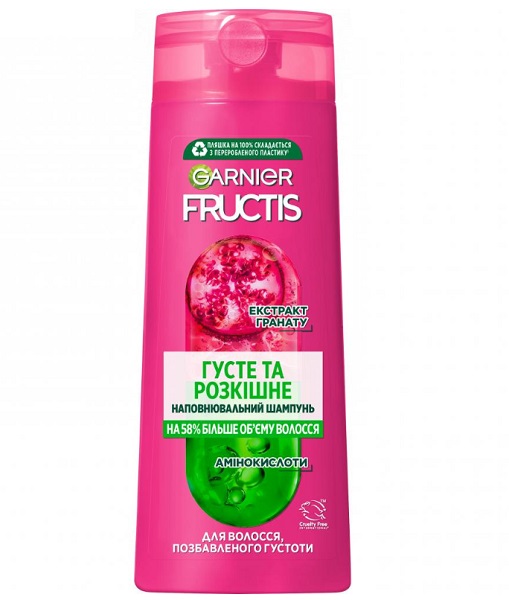 Шампунь Garnier Fructis Густе і розкішне волосся 400 мл