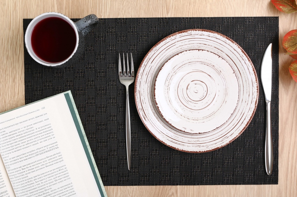 Коврик для сервировки Flamberg Basketry Black 43х30 см