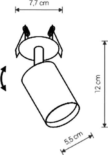 Светильник точечный Nowodvorski 9396 35 Вт GU10 белый Eve Fit 