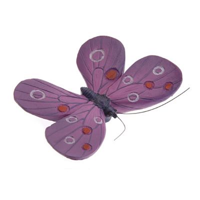 Прикраса декоративна пластикова Метелик в асортименті 18x15 см