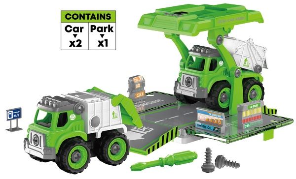 Игровой набор DIY Spatial Creativity Конструктор Мусоровоз и Самосвал CJ-1614204