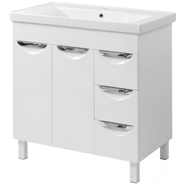 Тумба на ніжках Сансервіс Laura-80 з умивальником Sava-80