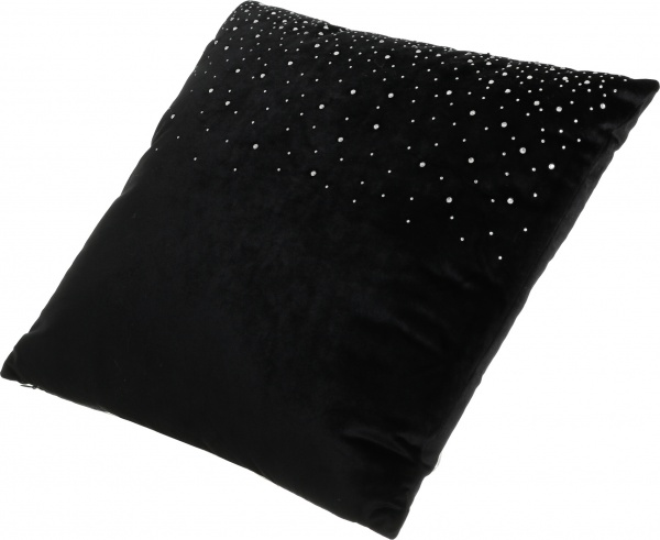 Подушка KM Dots 100% полиэстер 45x45 см черный 