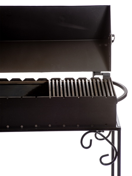 Мангал-барбекю Metalzavod Мангал-барбекю MB12-3D на 12 шампуров 3 мм на дровнице