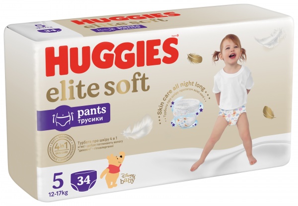 Подгузники-трусики Huggies ES Pant (5) Mega 12-17 кг 34 шт.