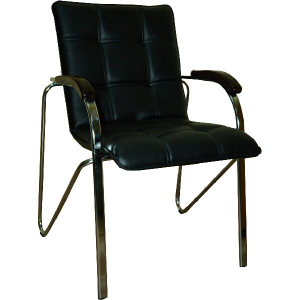 Кресло Примтекс Плюс Stella chrome wood 1.031 СZ-3 черный 