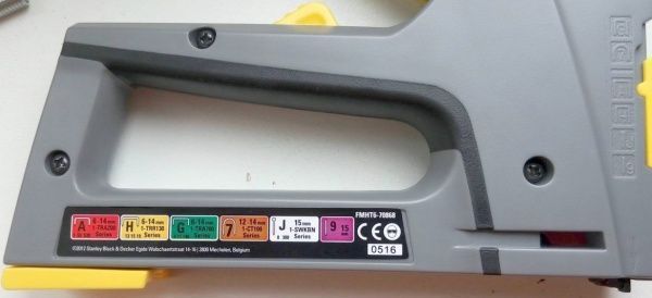 Степлер Stanley FMHT6-70868 FatMax 6 в 1, регулювання, 6-14 мм., тип 53+140, пластик, цвяхи, шпильки