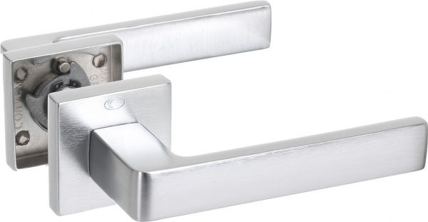 Ручка на розетці Convex 1605 матовий хром