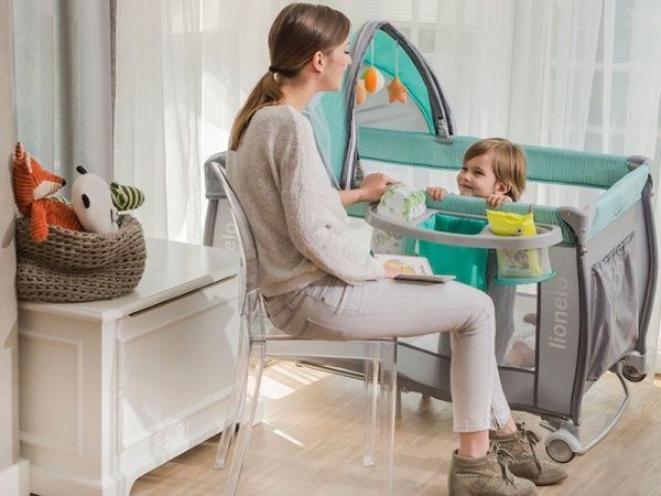 Манеж-кровать Lionelo Sven Plus turquise LO.SV01