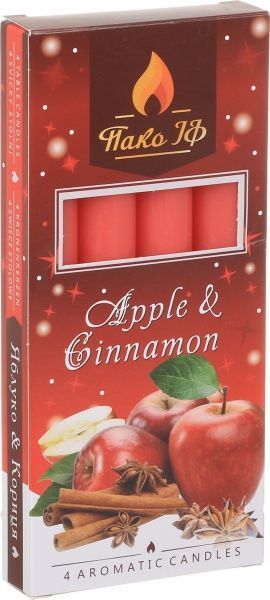 Свеча ароматизированная Яблоко-Корица 4 шт. Pako-If