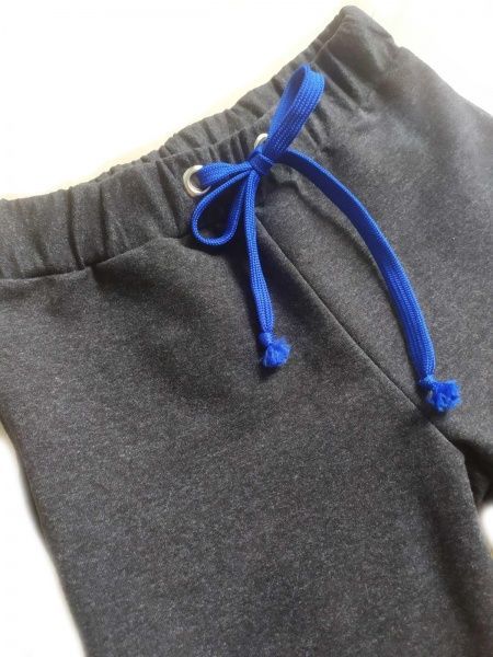 Спортивный костюм Маленькие люди р.128 синий электрик с серым 