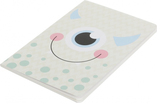 Блокнот Cute monster 1 жовтий 14,5x21 см