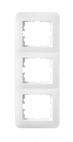 Рамка трехместная Hausmark Luno вертикальная белый 709-0200-153
