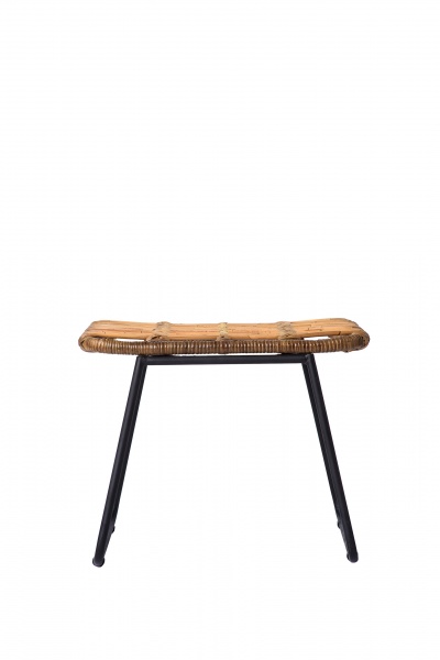 Кресло ротанговое Cruzo + табурет Конни 82x78x100 см натуральный 