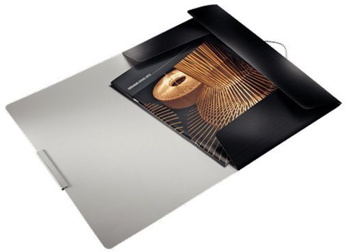 Папка-бокс на резинке Style 150 л. сатиновый черный 39770094 Leitz