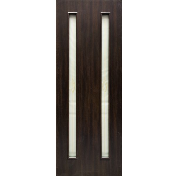 Двері полотно ОМіС Вероніка 80 см венге скло з малюнком