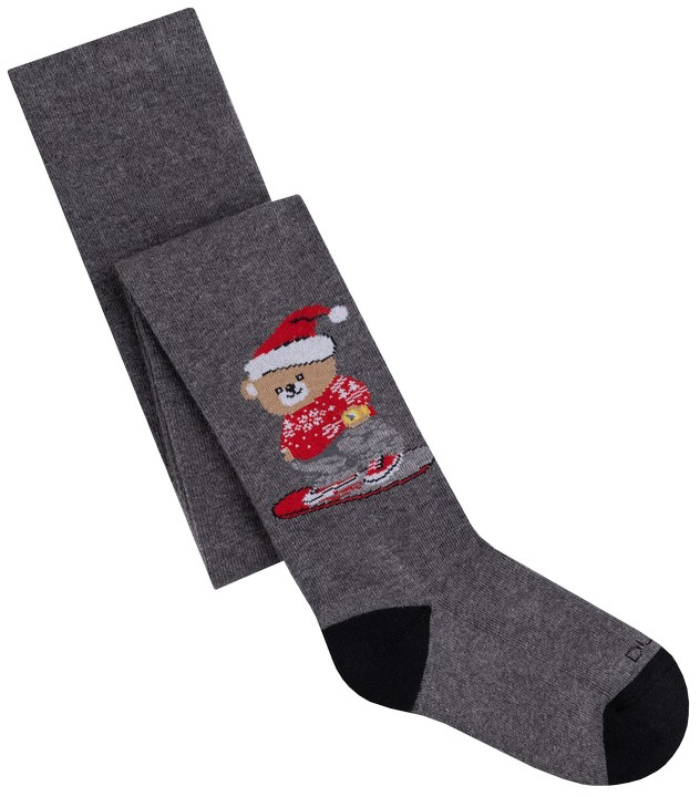 Колготки детские унисекс Duna 4466 р.122-128 темно-серый