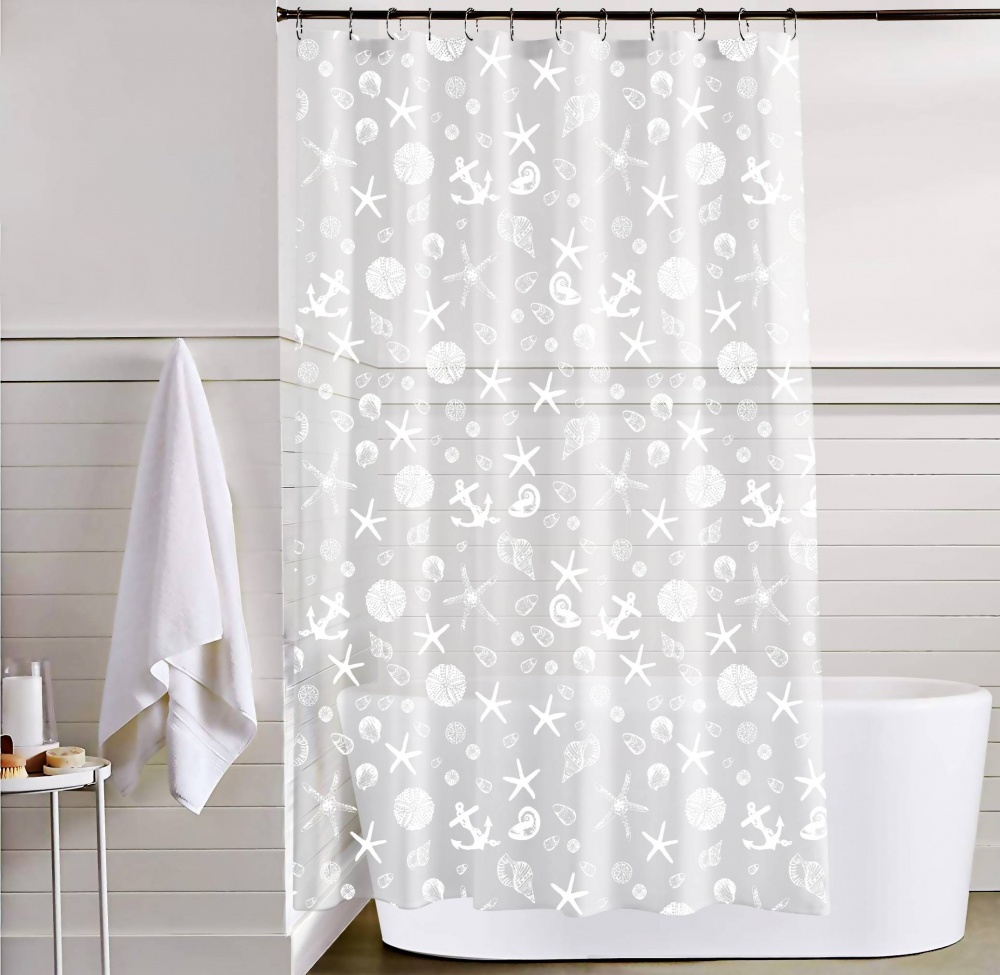 Шторка для ванны Werk Путешествия океана 180×180 см WK-10001