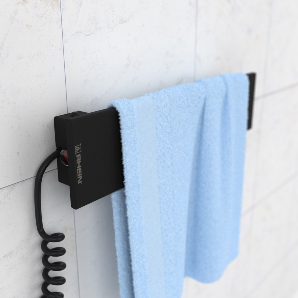 Полотенцесушитель электрический Rhein Legacy 400х100 Е PE/MAT RAL9005 24W