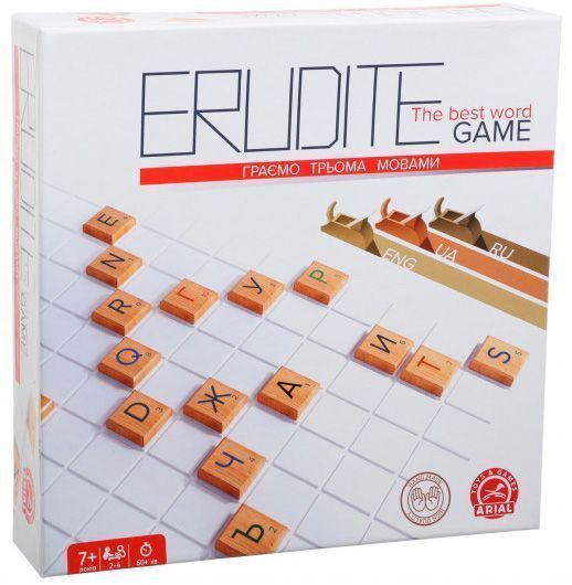 Гра настільна Arial Ерудит 3 мови