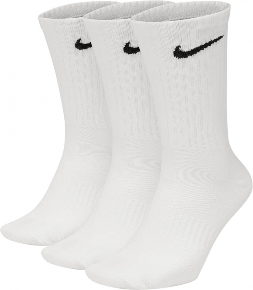 Шкарпетки Nike EVERYDAY LIGHTWEIGHT SX7676-100 р.42-46 білий 3 пари шт.