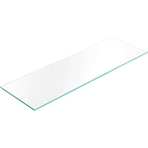 Полка прямоугольная Гласс 750х250х6 мм прозрачная 