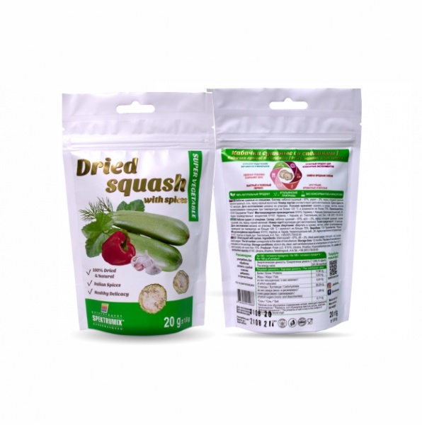 Снеки Spektrumix Кабачки сушені зі спеціями 20 г