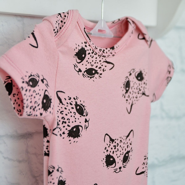 Боди детское для девочки Blanka Кися р.74 розовый 12950 