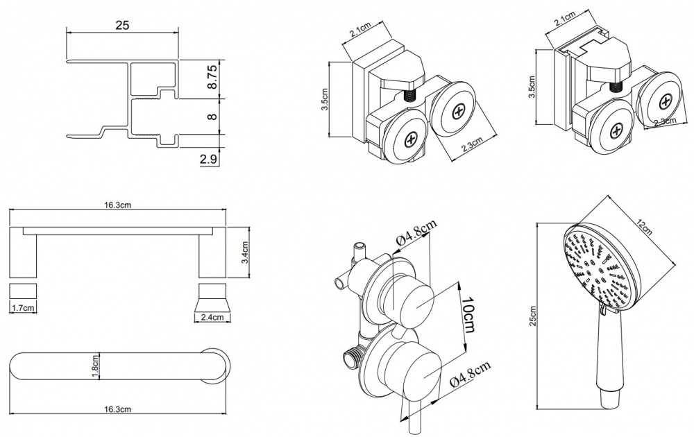 Душевой бокс EGO EGOIST 1200х800х2150 мм CA9065
