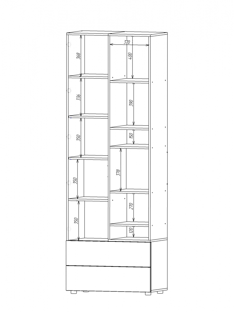 Шафа Metkas Home A001R 1д2ш ЛДСП 2300х800х420 мм кашемір / дуб артізан / кашемір