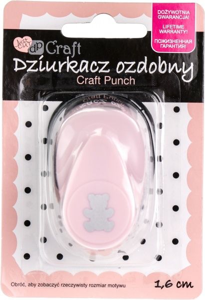 Фигурный дырокол Мишка 1,6 см  Dalprint