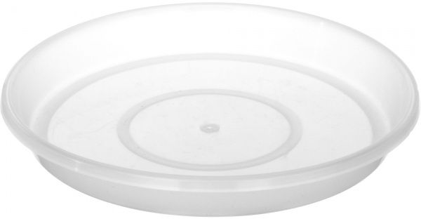 Піддон пластиковий прозорий круглий (41075) безбарвний 