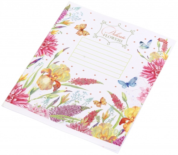 Тетрадь школьная с глитером 18 листов в линейку в ассортименте Мечты сбываются