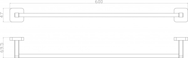 Держатель для полотенца Aqua Rodos Capri 6612