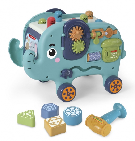 Игровой набор Junca Whac-A-Mole каталка-сортер Слон голубой MX0390248