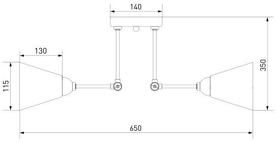 Люстра потолочная Strotskis Nigella 6x60 Вт E27 черный/золото 70052/6 