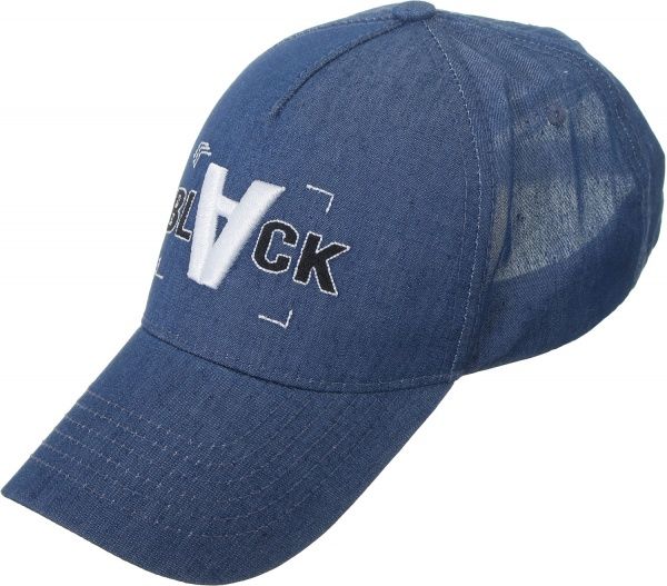 Бейсболка с вышивкой и надписью Black в ассортименте 57-60 см джинс