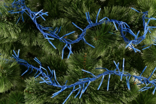 Электрогирлянда линейная Фейерверк синий LDFC200-B-E встроенный светодиод (LED) 200 ламп 2 м 