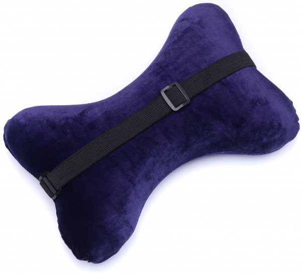 Подушка ортопедична кістка 30х19х9 см синій Luna