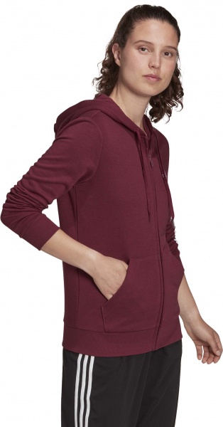 Джемпер Adidas W LIN FT FZ HD H07820 р. S червоний