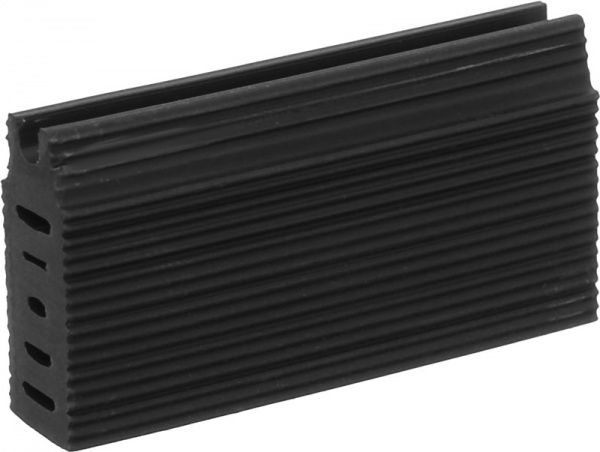 Поріжок алюмінієвий декорований UniLine + база Braz Line гладкий приховане кріплення 30x2700 мм дуб димчастий 