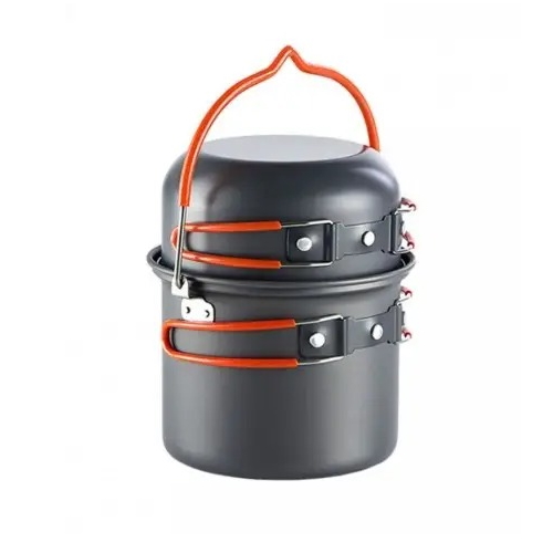 Набір туристичного посуду Naturehike 6 л 9 од. NH18T018-G, алюміній